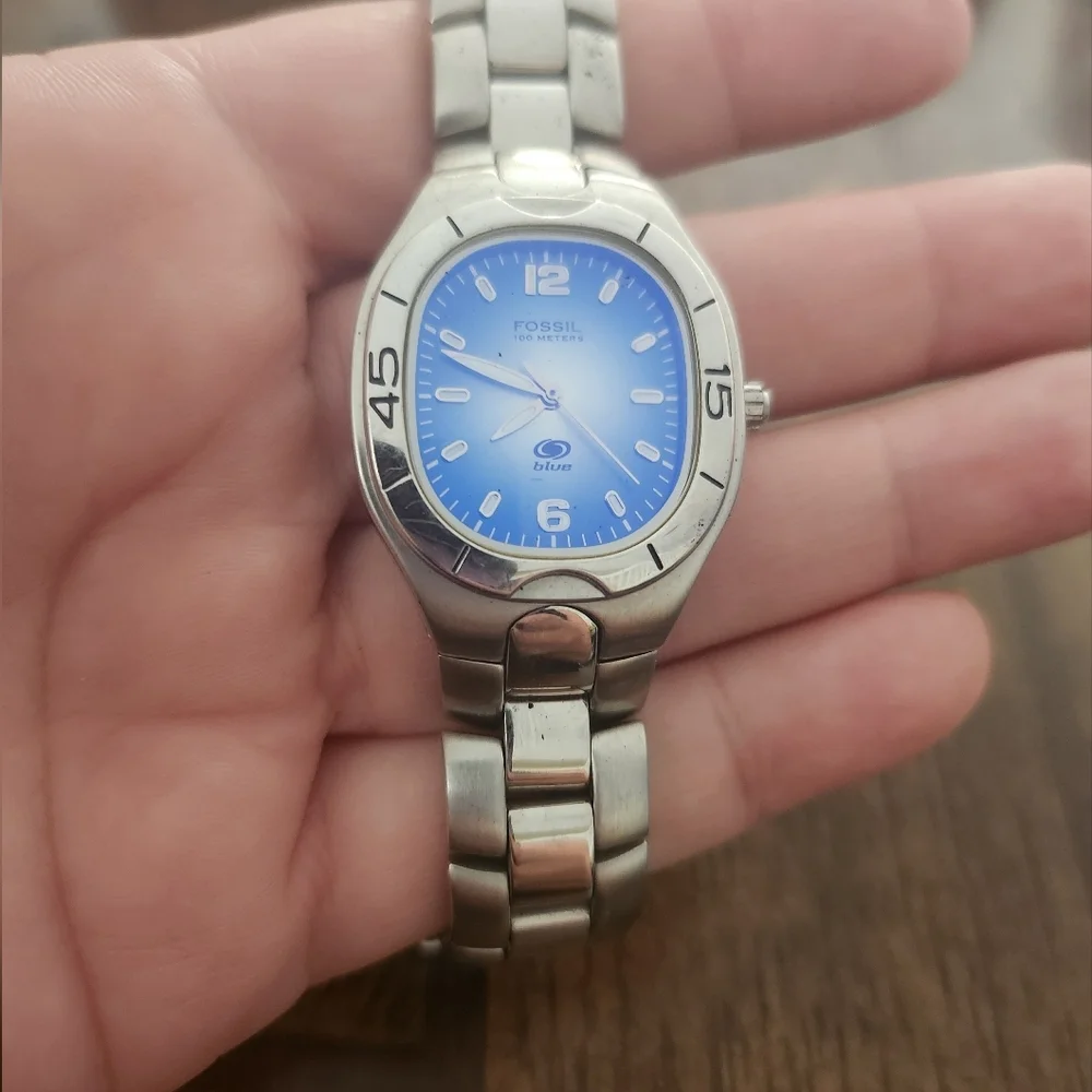 Fossil blue watch